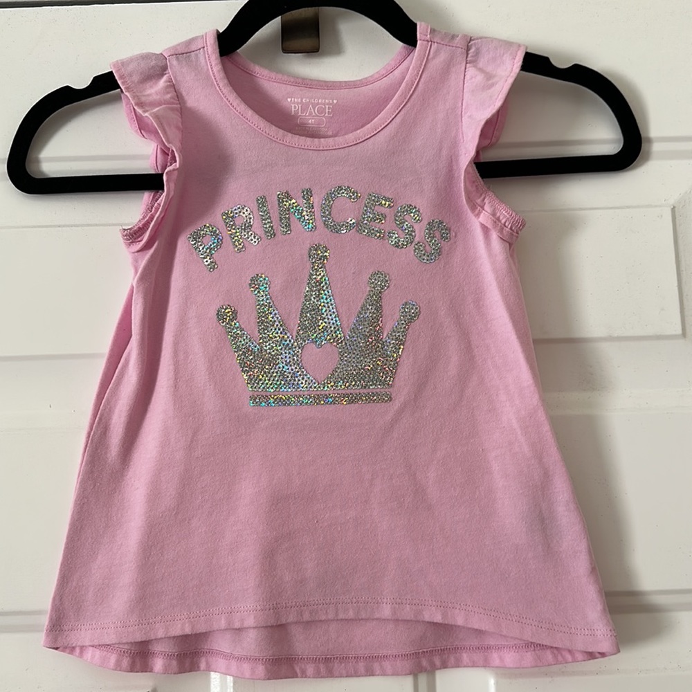 Princess Tank Top High Low Crown Top Size 4T